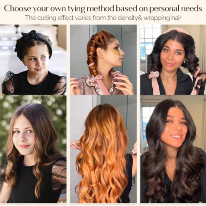 Heatless Curling Rod Headband Soft Hair Curler No Heat Hair Rollers Curlers Lazy Sleeping Curls Curling Hairband Styling Tools